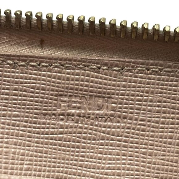 Auth FENDI Crayons 8M0299 Light Pink PVC - Long Wallet - Picture 6 of 6